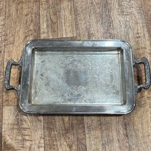 Elegant Silver Serving Tray